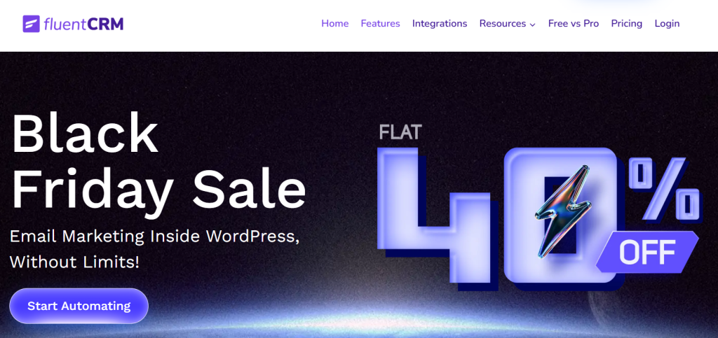 FluentCRM screenshot