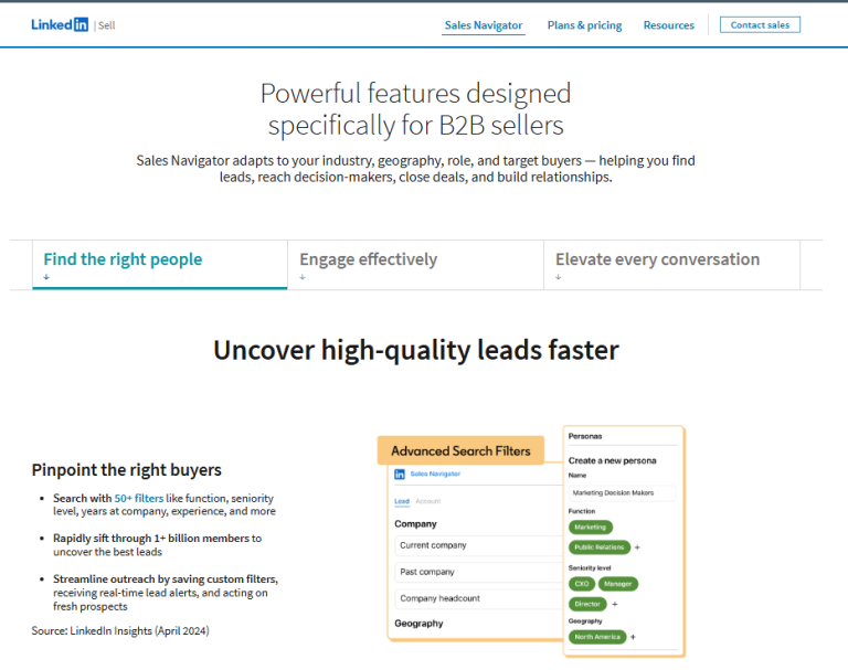 LinkedIn Sales Navigator Cost & Pricing Plans (2025) - UpLead