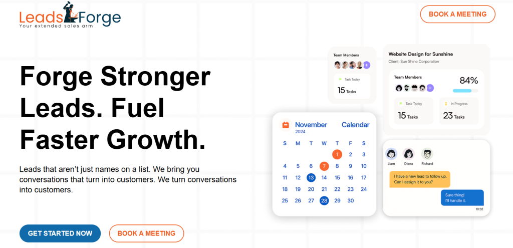 Leadsforge screenshot