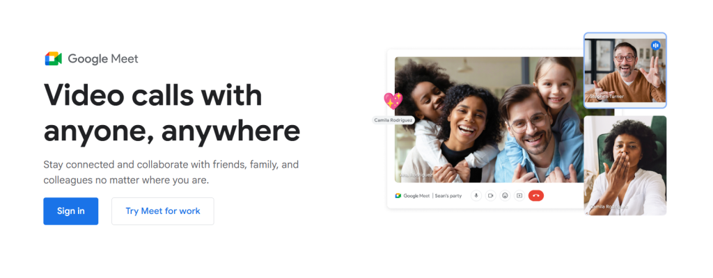 Google Meet screenshot