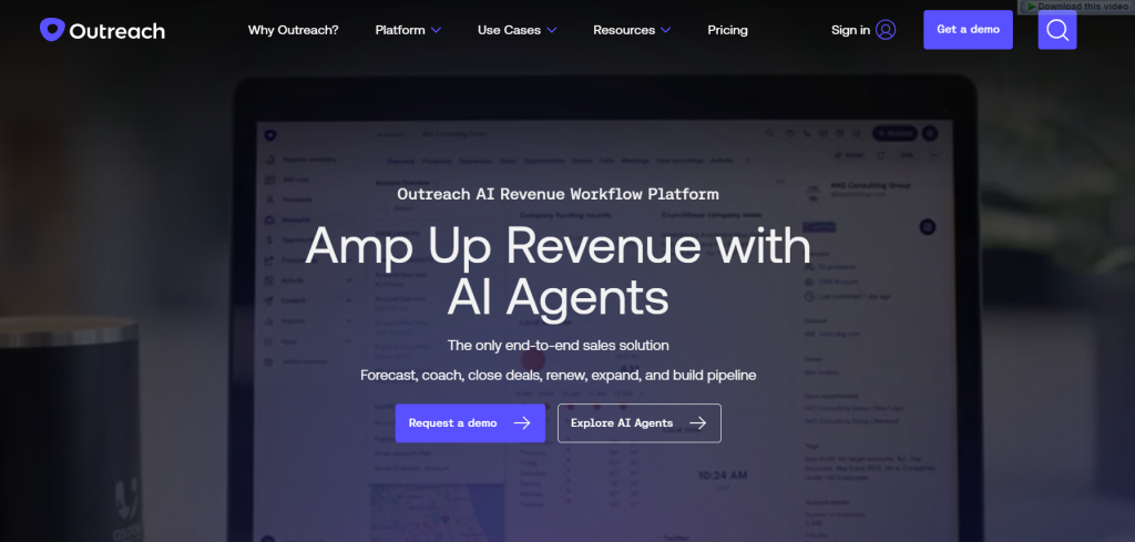 Outreach.io screenshot