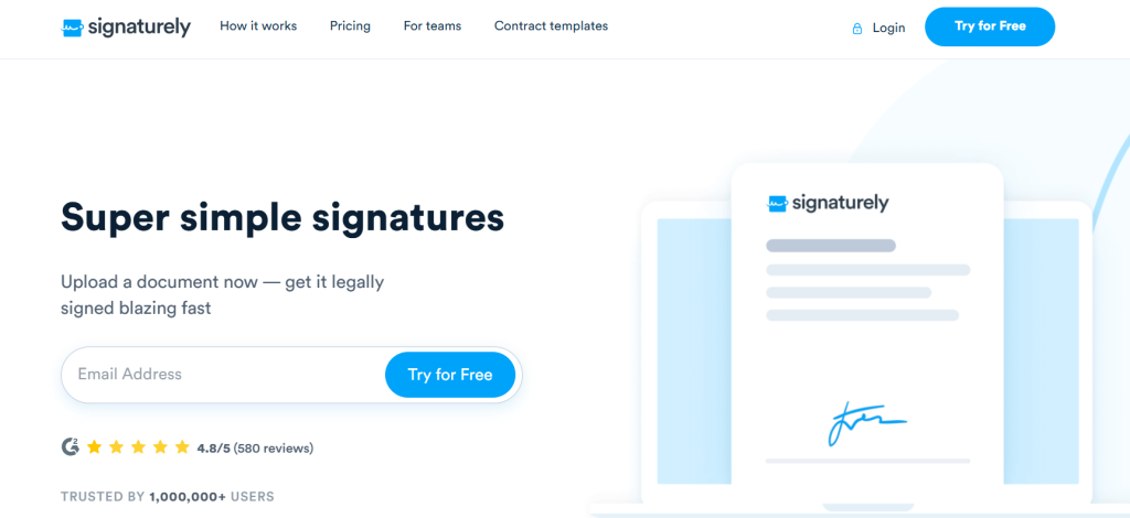 Signaturely screenshot