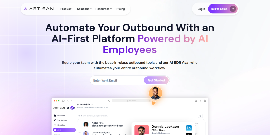 Artisan AI screenshot