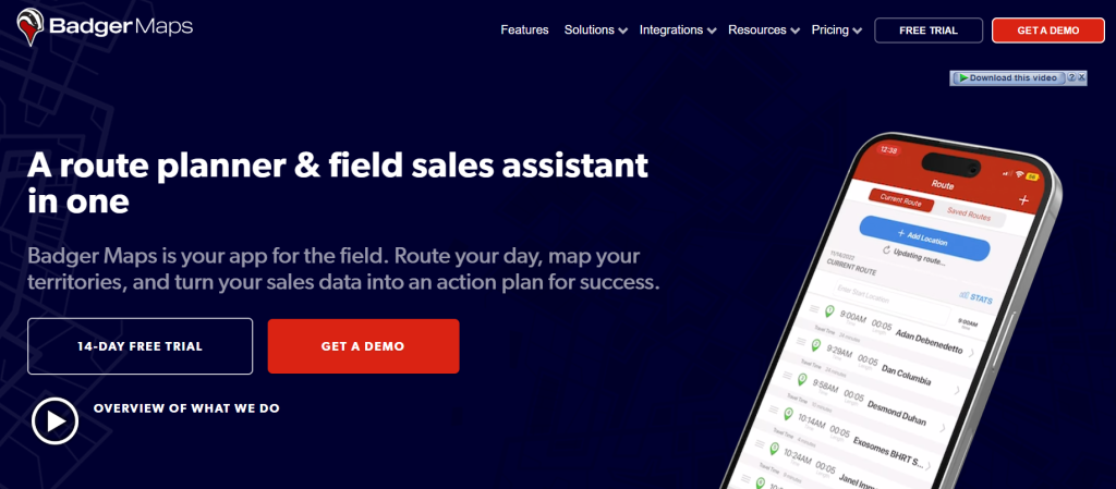 Badger Maps screenshot