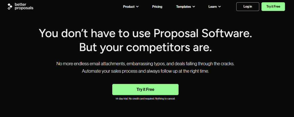 Better Proposals screenshot