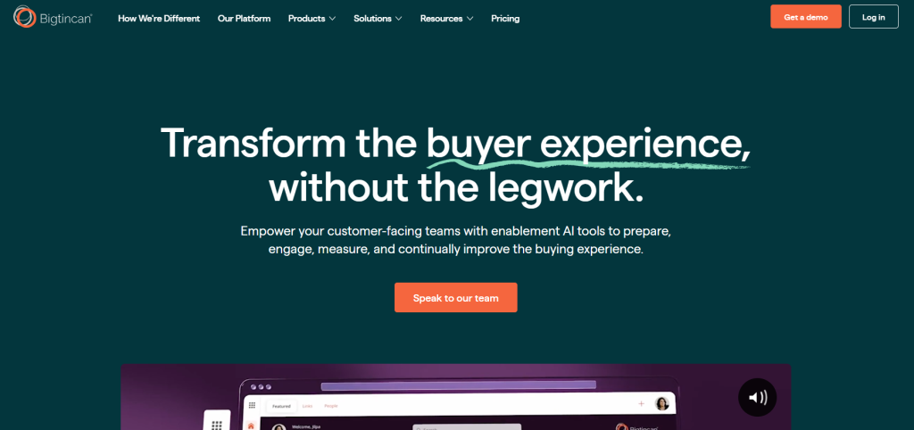 Bigtincan screenshot