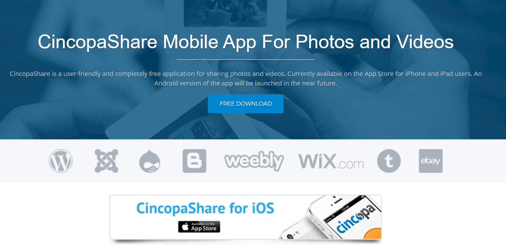 Cincopa Share screenshot