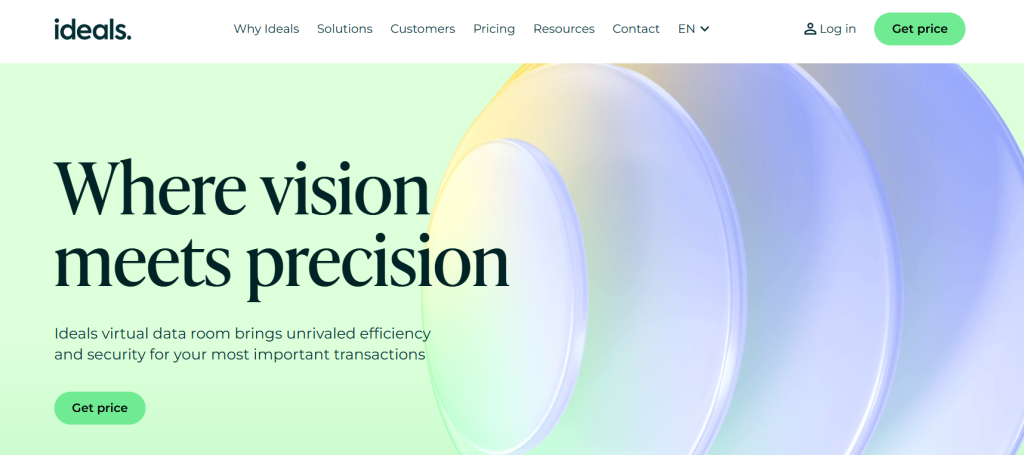 iDeals Virtual Data Room screenshot