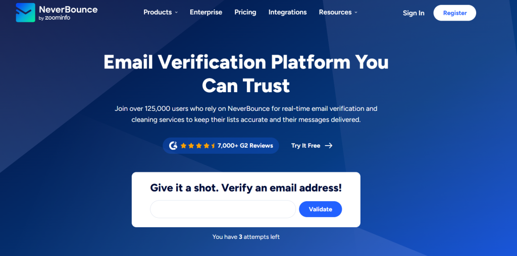 NeverBounce screenshot