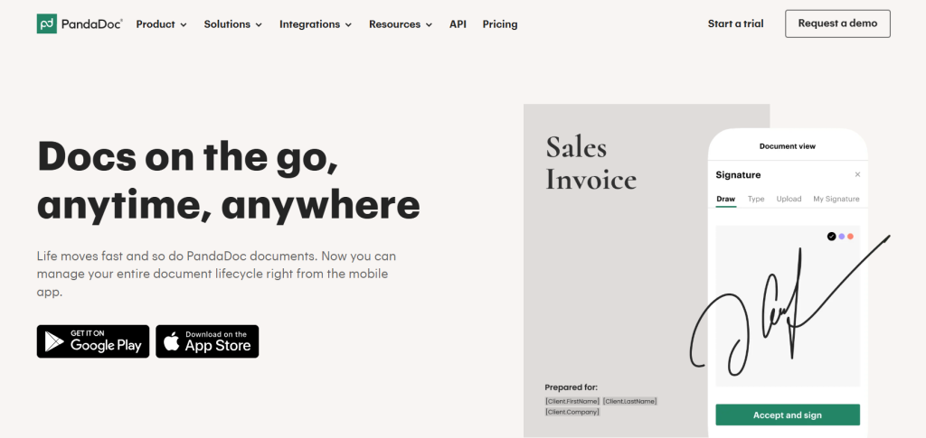 PandaDoc screenshot