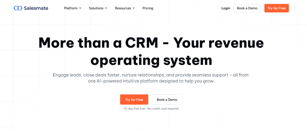 Salesmate Screenshot